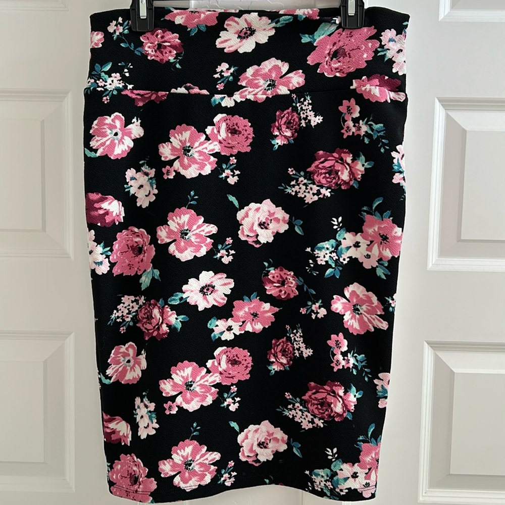 Lularoe Floral Cassie Skirt L
